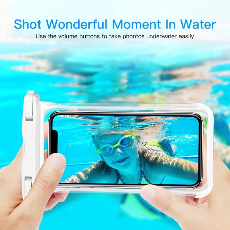 HdoorLink Ipx8 Универсальный водонепроницаемый чехол для телефона Водонепроницаемая сумка Чехол для мобильного телефона для Iphone 15 14 Водонепроницаемый чехол для телефона под водой