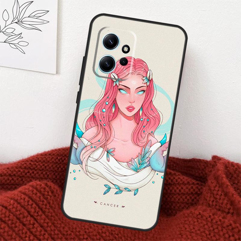 Чехол Horoscope Girl Scorpio Taurus Virgo для Xiaomi Redmi Note 13 10 11 12 14 15 Pro Plus Чехол для Redmi 15 15C 14C 10C 12C 13C