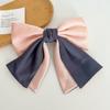 Fashion Retro Hair Clips Spring Clip Headdress Color Matching Hair Accessories Temperament Bow