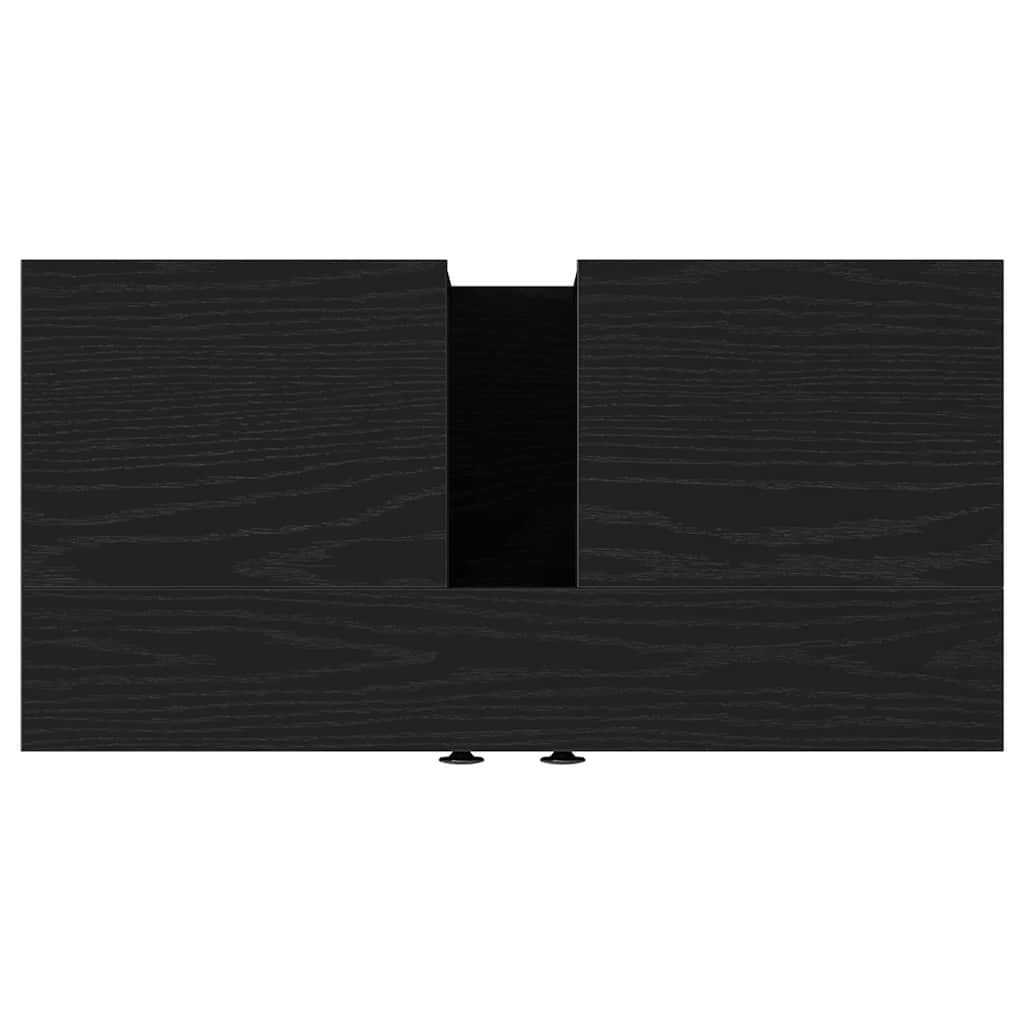 Шкаф под раковину в ванной комнате, дуб черный 60x30x60 см