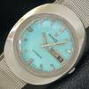 ВИНТАЖНЫЕ NINO АВТОМАТИЧЕСКИЕ 2066 ШВЕЙЦАРСКИЕ МУЖСКИЕ ЧАСЫ ЦВЕТА МОРСКОЙ ВОЛНЫ a703032-1