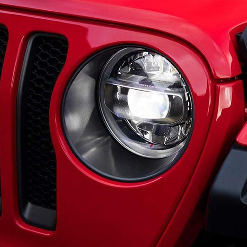 ABS автомобильная внешняя передняя фара, лампа и гоночная передняя решетка, декоративная накладка, наклейки для Jeep Wrangler JL