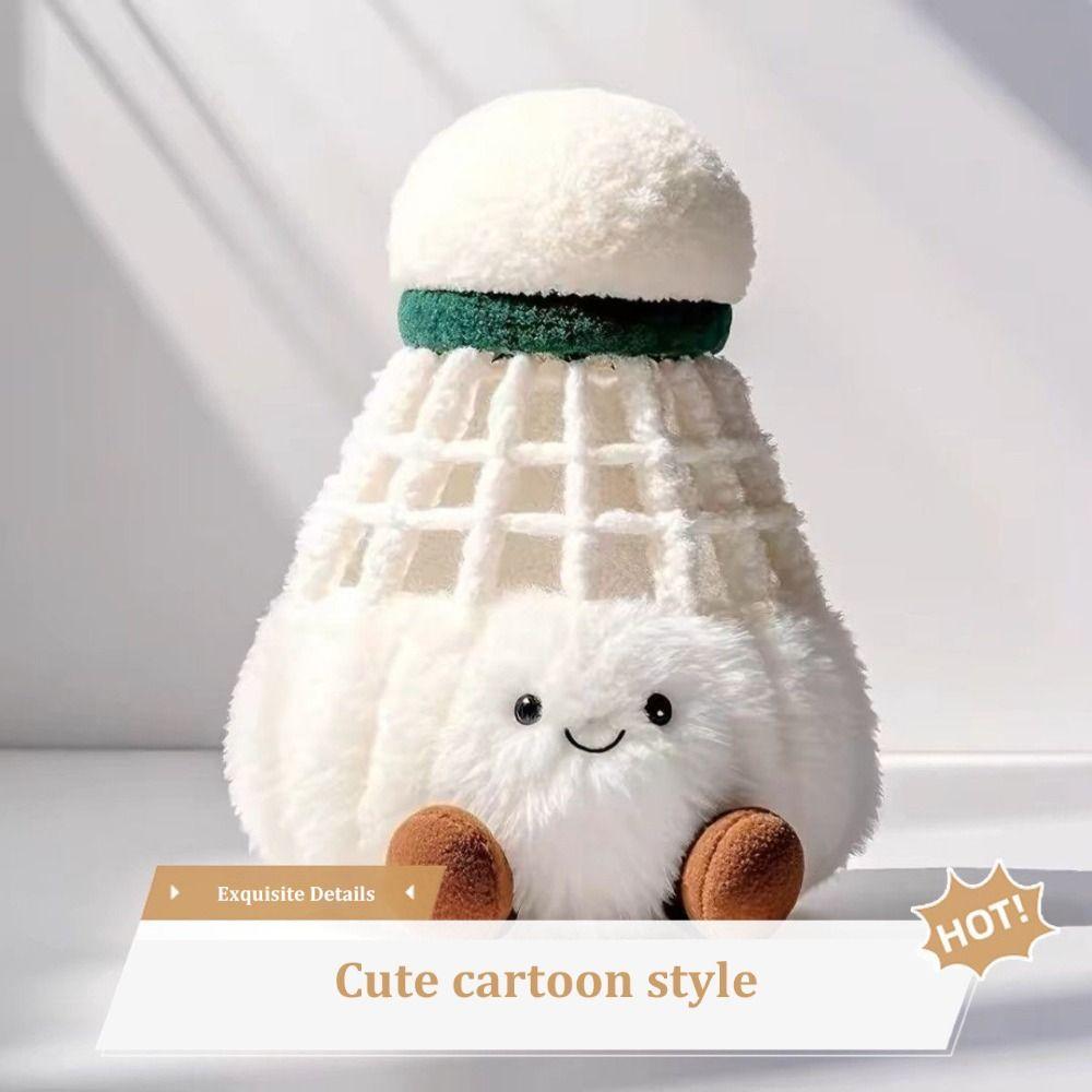 Creative Plush Doll Furry Bag Decor Pendant New Badminton Keychain  Friends Gifts