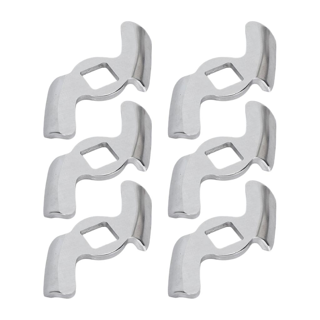 6PCS Meat Grinder Blade Stainless Steel Food Grinding Cutter Metal Food Grinder Attachment for
