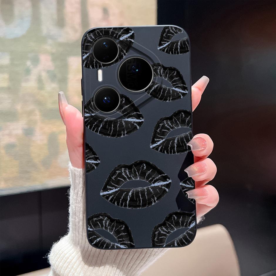 Чехол для Huawei Pura 80 Pro Plus Ultra Мультяшное Сердце Мягкий Силикон Ударопрочный Бампер Чехол для HuaweiPura80ProPlus 80Ultra Funda