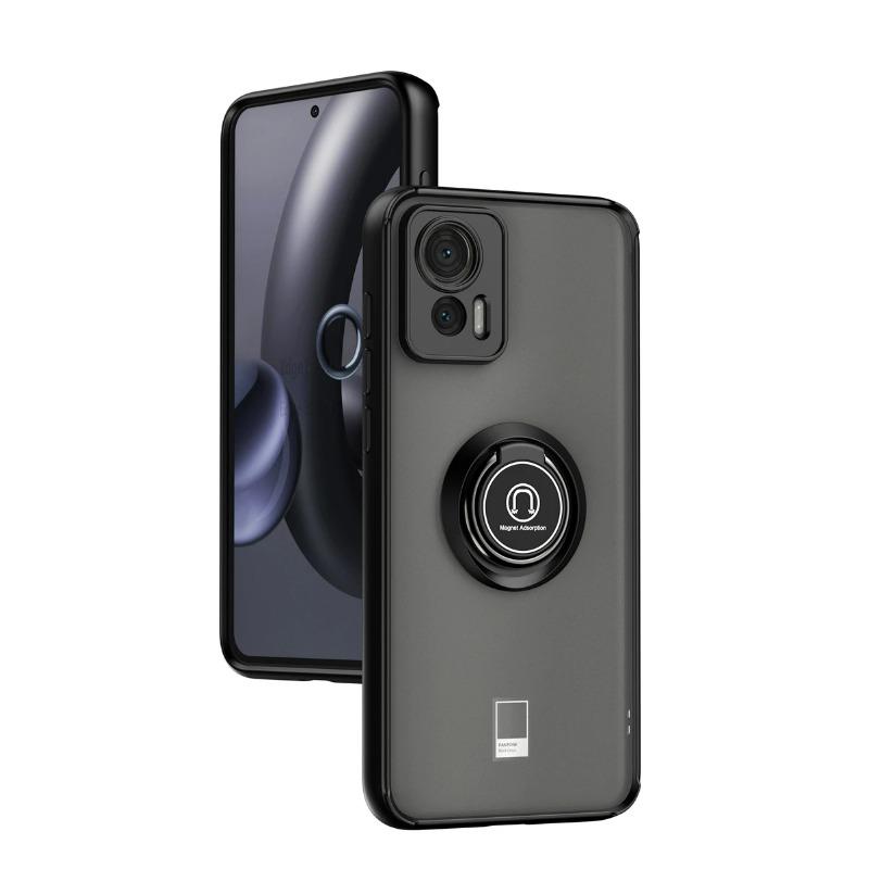 Для Motorola Edge 30 Neo 6,28 дюйма Чехол Противоударная Броня Магнитный Держатель-Кольцо ПК Чехол для Телефона Для Motorola Edge 30 Neo Задняя Крышка