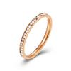 Luxury Designs Full Cubic Zirconia Rotating Rings for Women High Quality Stainless Steel Waterproof Jewelry 2026 Wedding Rings