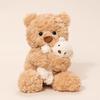 Cute Fluffy Parent And Child Plush Toy Squishy Fluffy Stuffed Animal Doll For Kids Birthday Gift Healing Touch Companion Pillow