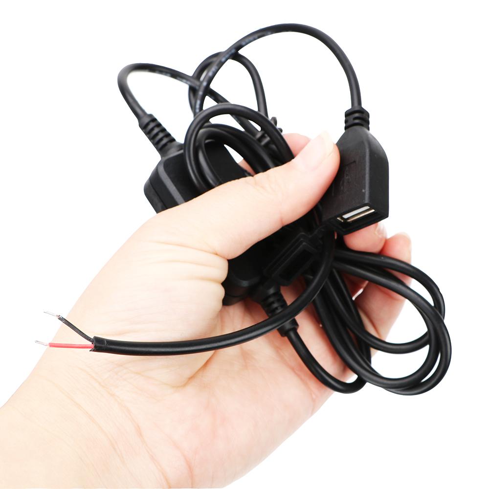 Зарядное устройство USB для руля мотоцикла, USB-розетка для телефона, GPS, адаптер DC 5V 2A, USB-конвертер, розетка питания
