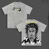 Miyamoto Musashi Vagabond Anime Clothing Men Women Oversized T-shirts Vintage Washed T Shirt Casual Cotton Tshirt Harajuku Tops