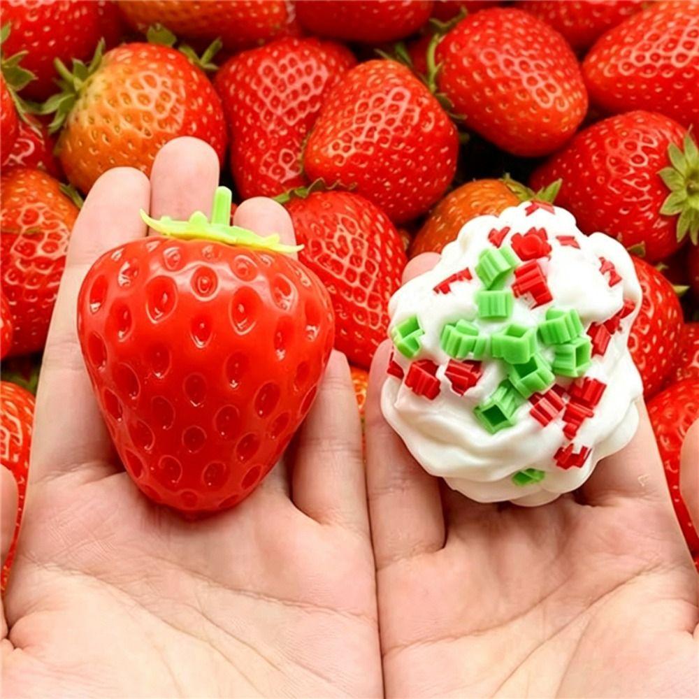 Shapeable Crispy Peanut Squishy Handmade Sensory Fidget Ball Blocks Filled Squishy Studen