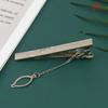 1Pc  Men Silver Necktie Tie Clip Stainless Steel Plain Clasp Bars Pins Clips
