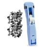 Yousheng Paper Clip Pusher Set, No Hole Punching Clip Dispenser, Lightweight PC Plastic Shell Multiple Colors Office School