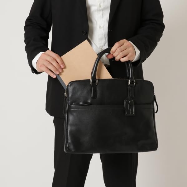 Натуральная натуральная кожа деловой тонкий портфель компактный стиль хаки [G Leather] мужской