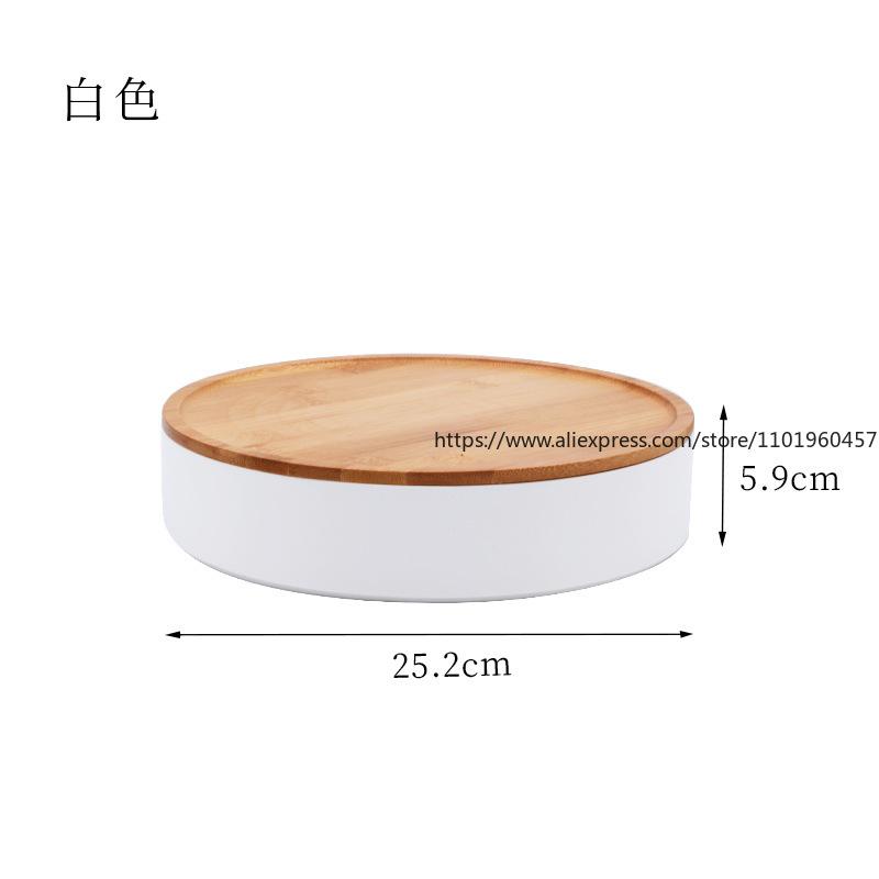 Современный и простой стиль, бамбуковая коробка для хранения конфет, фруктовая тарелка, коробка для хранения сухофруктов и семян дыни