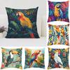 Животные Попугаи Наволочка 45*45 Чехол для Наволочки Декоративный Роскошный Чехол для Подушки Наволочки для Подушек 45x45 Домашний Декор