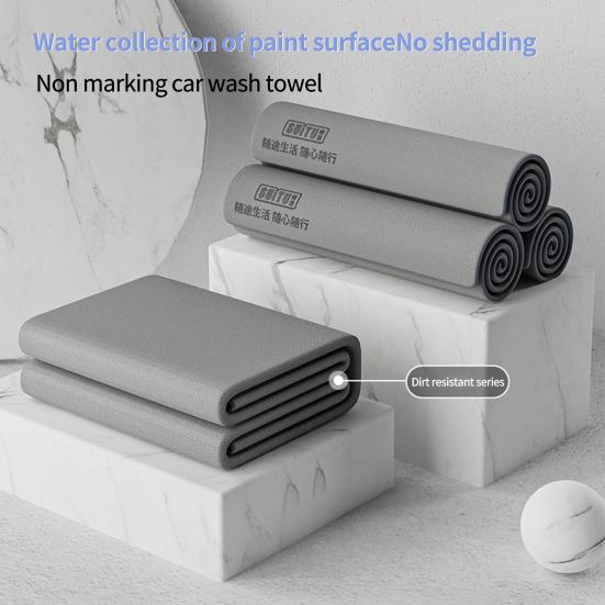 Полотенце для мытья автомобиля, утолщенное, не выцветающее, замшевое, коралловое, бархатное, авто полотенце, автомобильные аксессуары