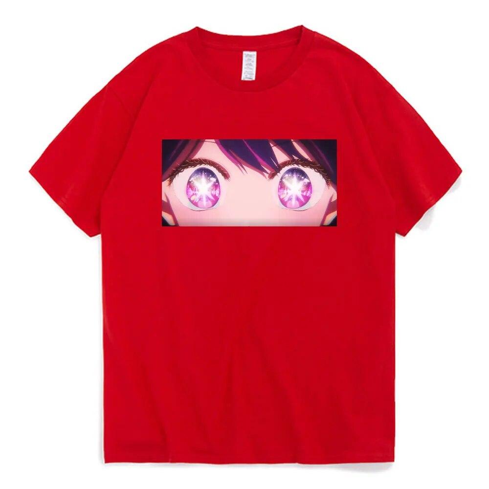 Аниме Oshi No Ko Cute Ai Hoshino Kawaii футболка женская унисекс Harajuku эстетическая графическая футболка женская унисексга одежда с героями мультфильмов Y2k