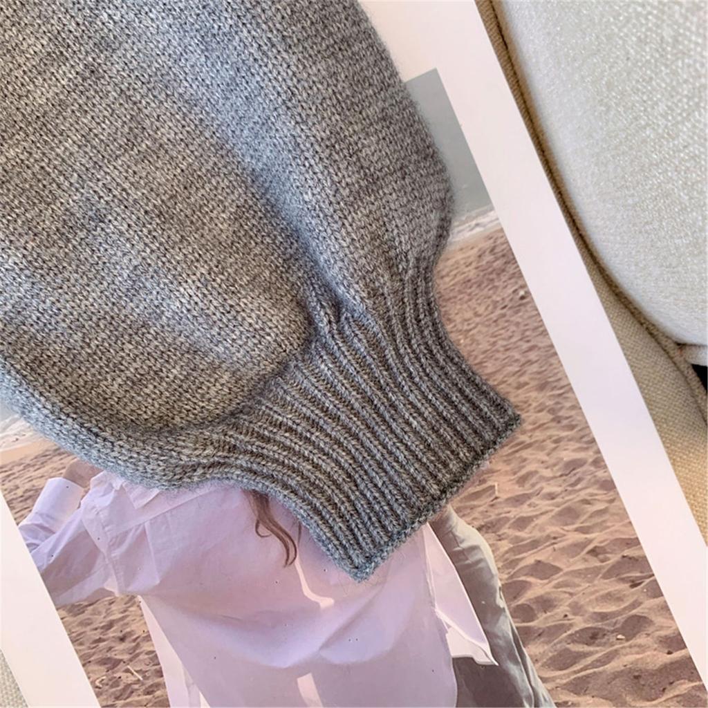 Японский ленивый двухсекционный свитер для женщин, новый осенний, замедляющий старение, укороченный трикотажный топ с воротником-поло из иностранного материала