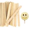50Pcs Wooden Sticks Ice Cream DIY Hand Crafts Lolly Cake Small Cudgel Tools