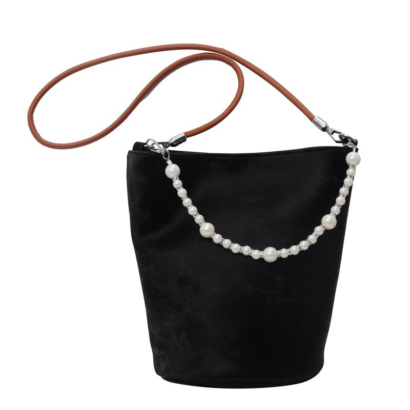 Популярная модная маленькая сумка женская новая трендовая модная текстурная жемчужная сумочка кроссбоди сумка-ведро