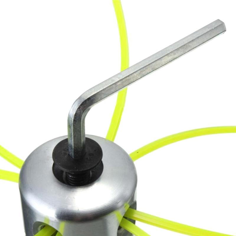 Универсальная алюминиевая головка триммера с четырьмя лесками для кустореза