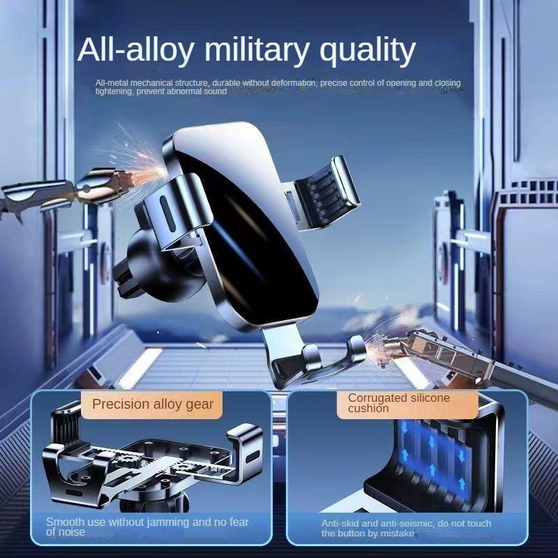 [Сплав] Металлический автомобильный держатель для телефона Высококачественный стабильный автомобильный вентиляционный отверстие Специальный универсальный универсальный навигационный держатель Новый (Стабильный крючок)