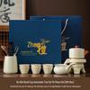 ru kiln pure color set with gong cup & 6 douli cups