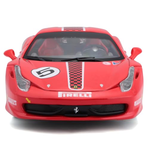 Bburago Масштаб 1/24 Ferrari 458 Challenge Красный / Готовая модель автомобиля из литого металла 18-26302