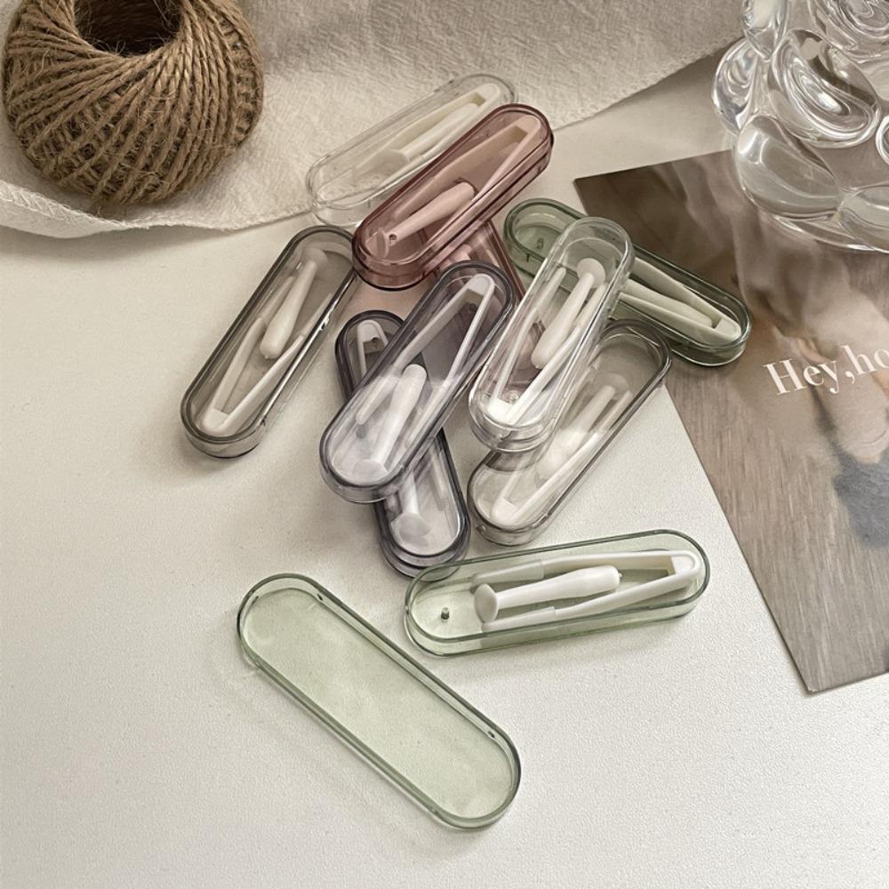 Travel Kit Contact Lenses Tweezers Suction Stick for Eye Care Contact Lens Case Holder  Women Men