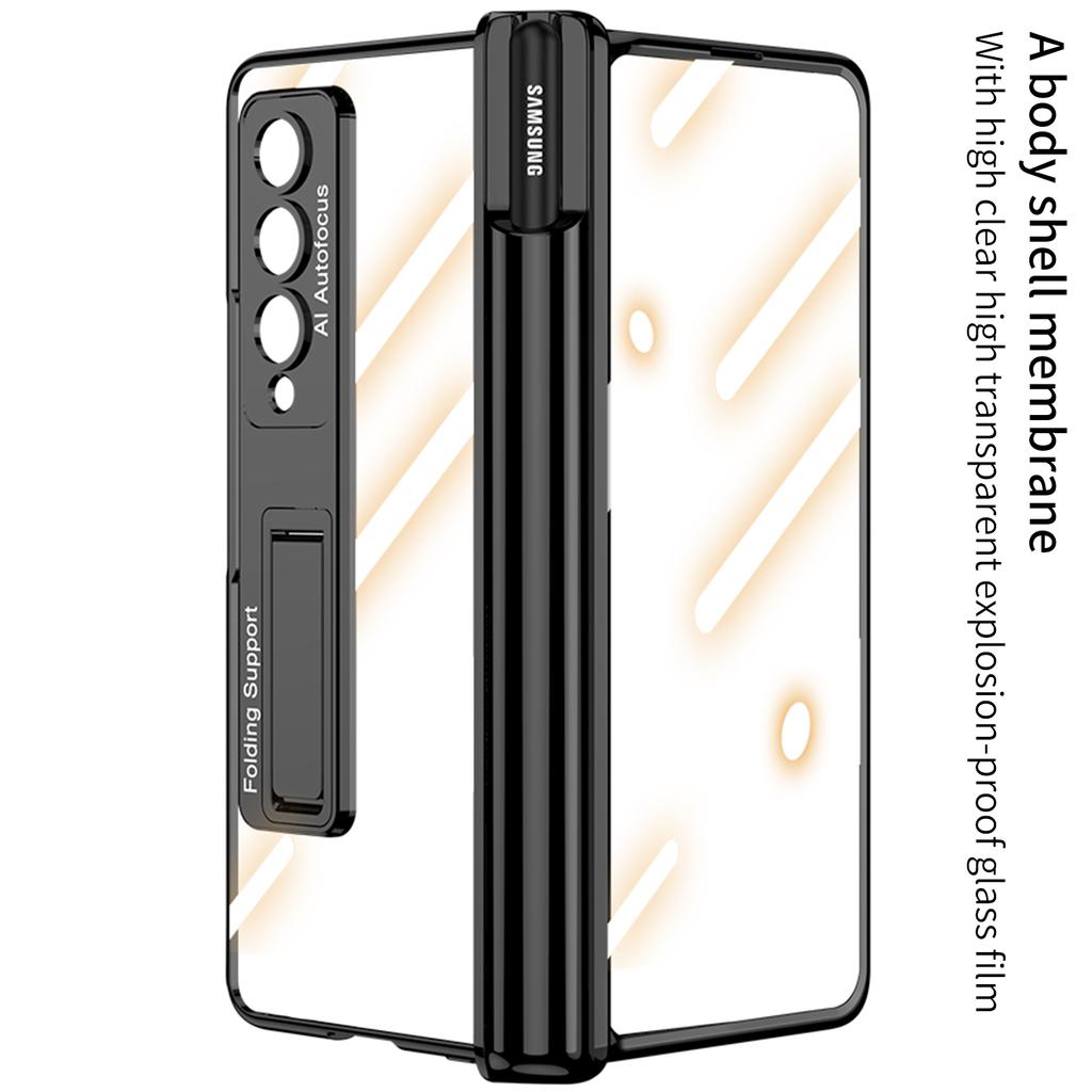 Магнитный противоударный чехол для всего тела с покрытием для Samsung Galaxy Z Fold 4 Fold4 Fold3 Fold 3 Zfold3 Zfold4 Стеклянная пленка Capa