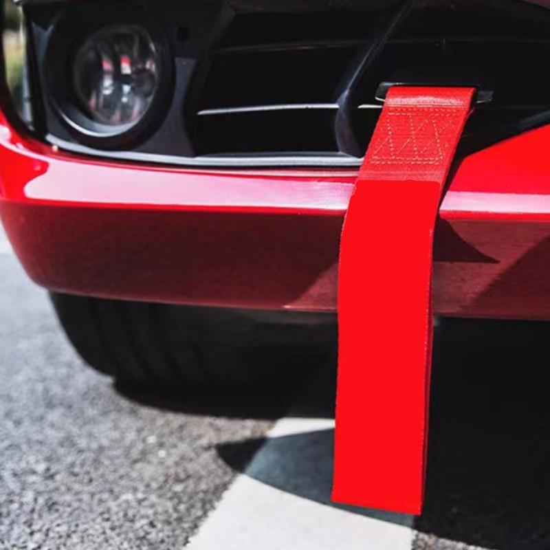 Автомобильный буксировочный трос ремень украшение бампера стример крюк для буксировки модная модификация внешние аксессуары