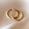 EMANCO 12/14/18MM Stainless Steel Ear Buckle for Women Simple Classic Small Steel Earrings Stud Thin Hoops Earrings Jewelry Gift