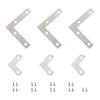 1 Set L Shaped Iron Corner Protectors 26mm/50mm Flat Fixing Mending Repair Plates Brackets for Table Jewelry Box Wooden Case