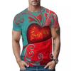 New 3D Printed Men's Short Sleeved Casual Personalized Abstract and Funny Pattern T-shirt
