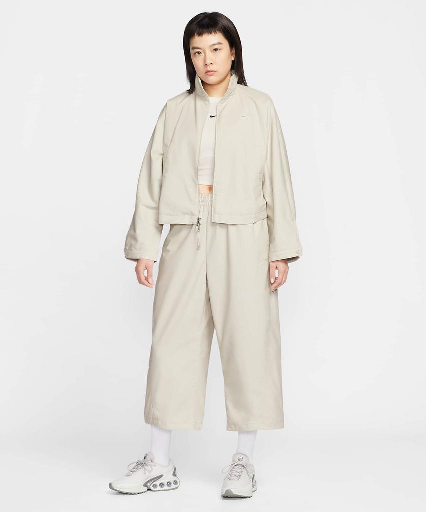 NIKE Sportswear Oversized Mid-Rise Woven Pants W - Light Bone:Heather:Light Bone / If5454-072