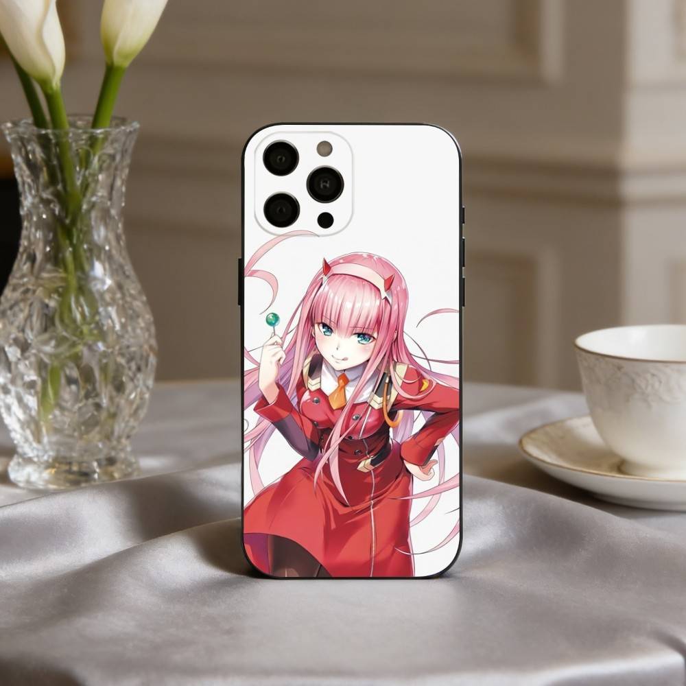Чехол для телефона D-Darling in The F-Franxx Z-Zero Two для iPhone 17pro,16,15,14,13,12,11 Plus,Pro Max,XS,Мягкий силиконовый черный чехол