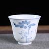MULTIPOTENT Hand-Painted Blue & White Thin Porcelain Gongfu Master Teacup Set