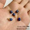 Natural Blue Lapis Lazuli Connector Charms Pendant Stone Warter Drop Teardrop Heart Pendants Charm For Jewelry Making Necklaces