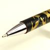 Шариковая ручка Hashimoto Urushi Art, Натуральная кожа, Хондзин Черный, Коробка из дерева павловнии тысячелетней давности, Ручка, Обертка, Дизайн маки-э, Кожа, Журавли,