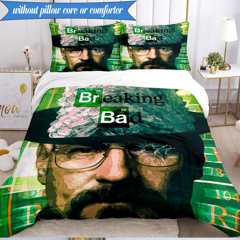 Breaking Bad Mashup 3pcs K-pop music group Bedding set,Ideal for Bedroom, Dormitory,Including Duvet Cover And 2pcs Pillowcases,Fan gifts