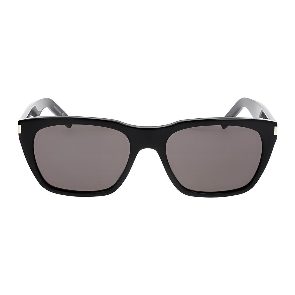 Saint Laurent Квадратные Солнцезащитные Очки Черные Мужские Очки SL-598-001