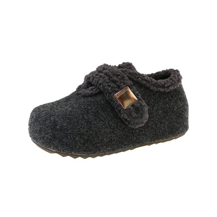 Ретро морозостойкие шерстяные туфли Birkenstock зимние новые теплые на толстой подошве хлопковые туфли