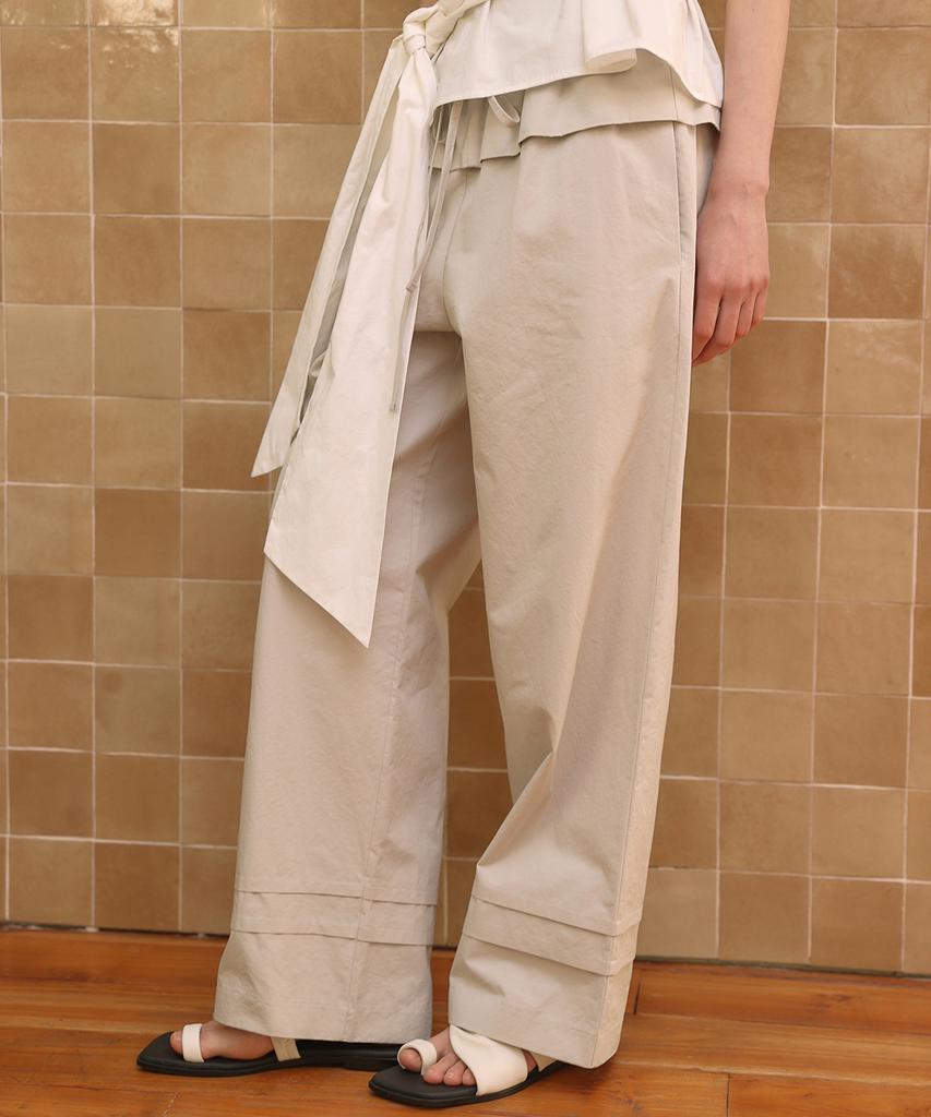OURO Cotton Frill Pants [ Gray ]