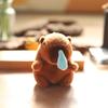 Stuffed Keychain Capybara Soft Short Plush Toy Pp Cotton Accessory Backpack