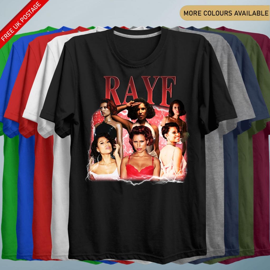 RAYE T Shirt 90s RETRO Vintage TShirt UK Tour 2025 Escapism Unisex Unisexs Tee