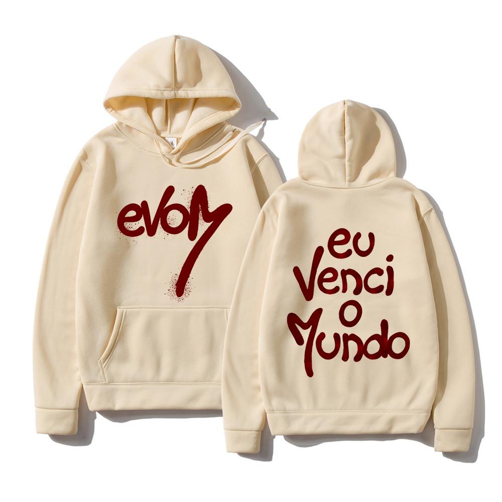 Худи для рэпера Veigh EVOM Tour 2025 Новая мода Мужские/женские Худи Харадзюку Зимняя одежда Пуловер Толстовка Винтажный