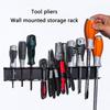 Wall Mounted Carbon Steel Wall Tool Rack Stand For Neat & Accessible Tool Arrangement Organizing Various Sizes Of Pliers