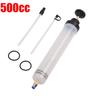500cc Car Oil Fluid Extractor Filling Syringe Bottle Transfer Fuel Extraction Li
