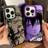 Аниме Наруто Саске Матовый Чехол для iPhone 16E 11 12 16 15 14 13 Pro Max XS X XR Plus 8 7 SE 2020 Ударопрочная Матовая Задняя Крышка ПК